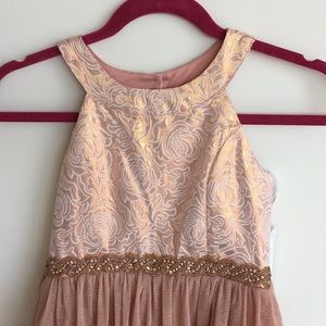 Girls Rose Gold dress NWT Flower Girl or Occasion